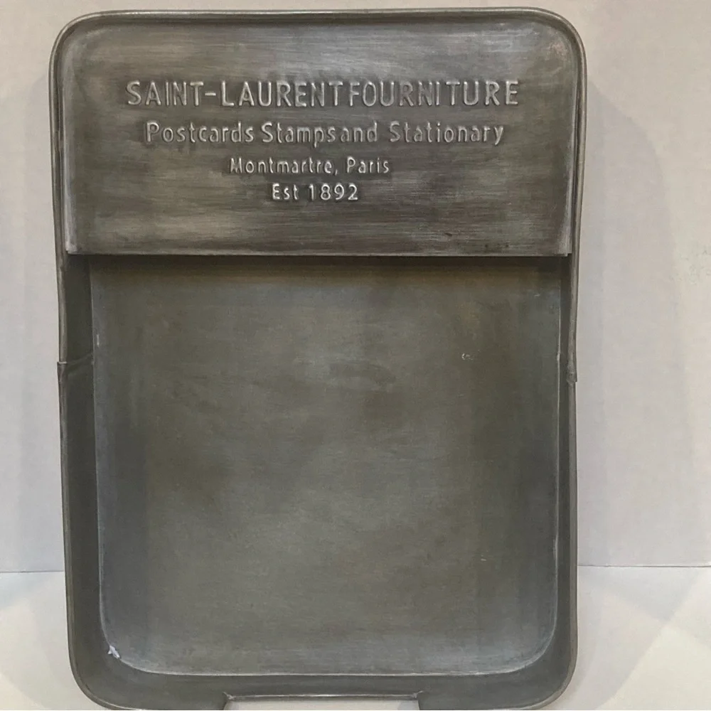 World Market Metal Letter File Tray Paper Organizer Saint - Laurent Fourniture